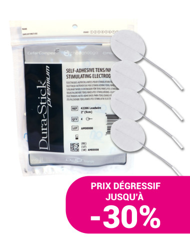 Electrodes à fil - Dura-Stick® Premium rondes Ø50 mm - sachet de 4 - promo