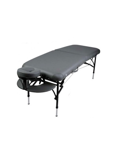 Table de massage pliante en aluminium - Sellerie Grise