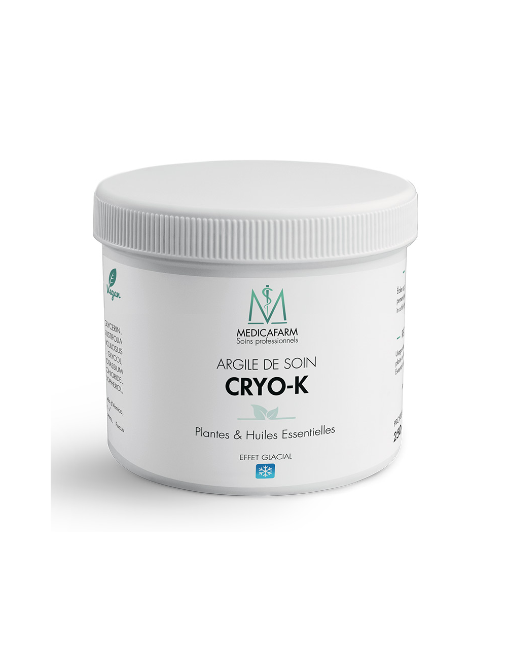 Argile de soin Cryo-argil - Effet glacial - Pot 250 g - Medicafarm